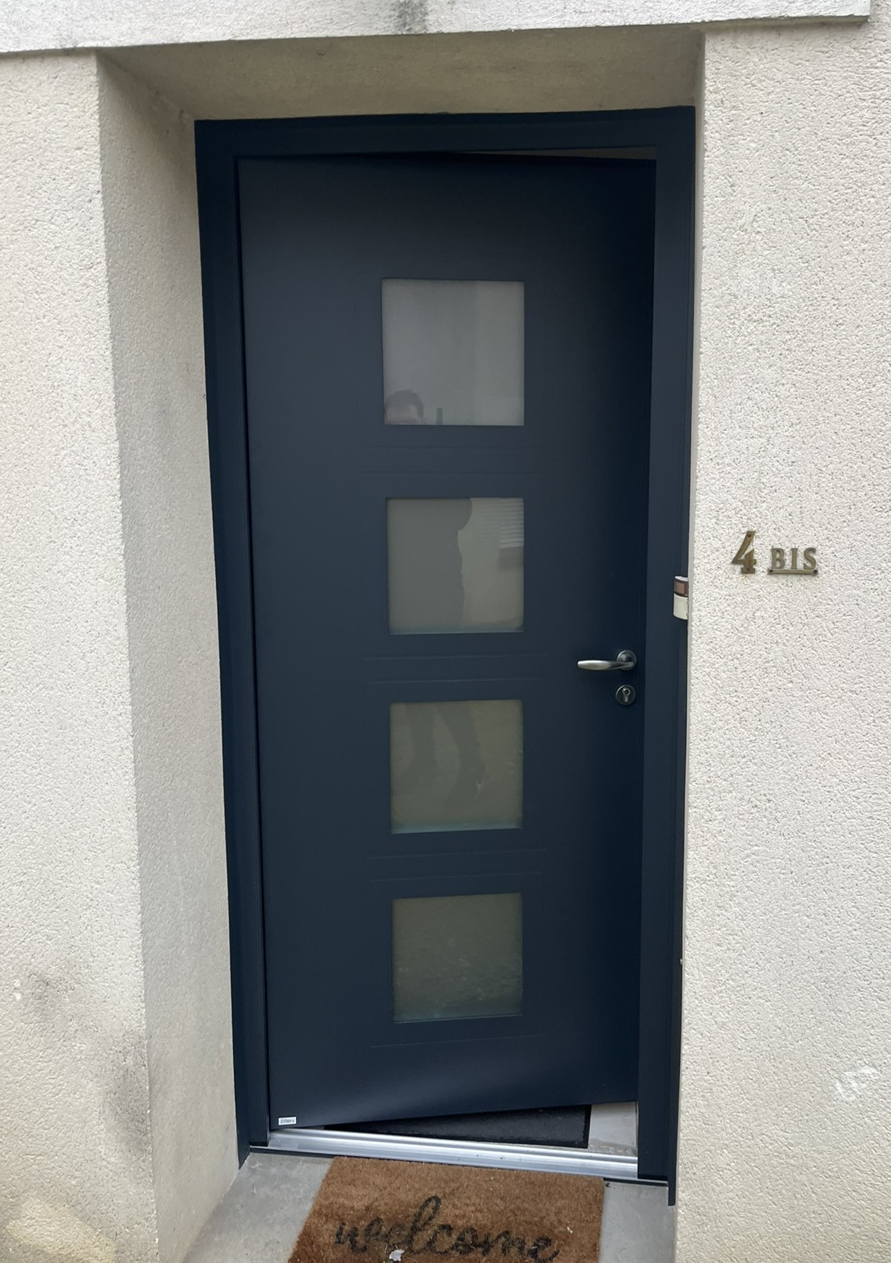 Porte d'entrée avec vitrages décoratifs - Plein Jour